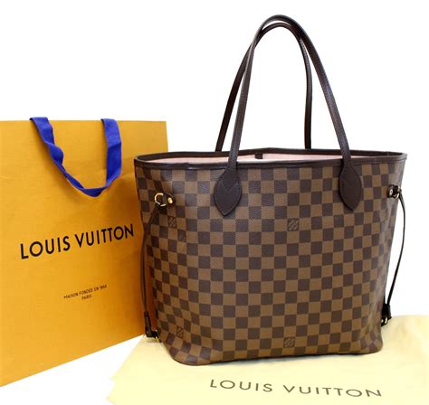 lv neverfull mm damier ebene rose ballerine|louis vuitton Damier Ebene clutch.